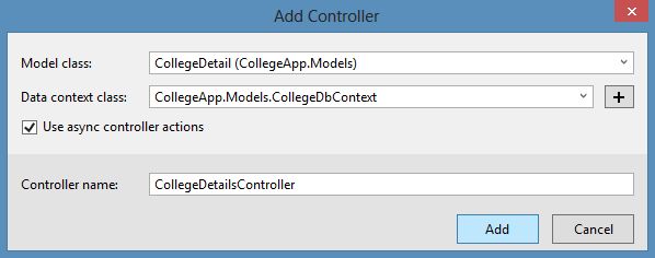 Adding Controller